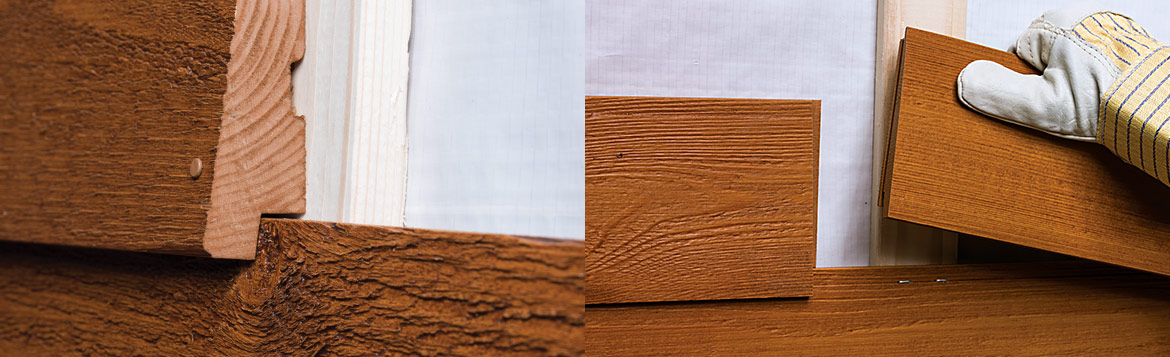 Installing wood siding