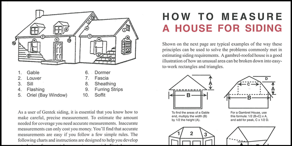measure for siding
